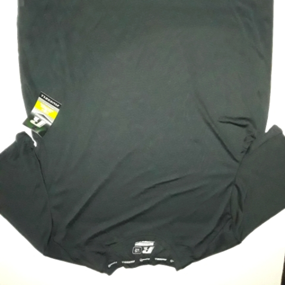 NWT RUSSELL DRI-POWER 360 MEN'S Size Small BLACK FIT TOP